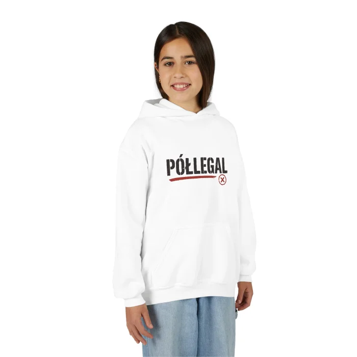 Bluza z kapturem Dziecięca z nadrukiem Półlegal