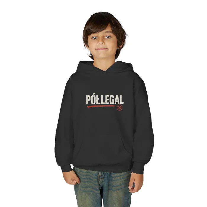 Bluza z kapturem Dziecięca z nadrukiem Półlegal