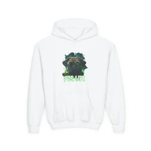 Bluza z kapturem Dziecięca z nadrukiem Pug Life