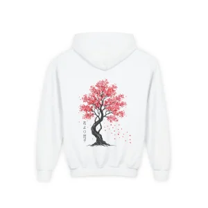 Bluza z kapturem Dziecięca z nadrukiem Sakura Tree