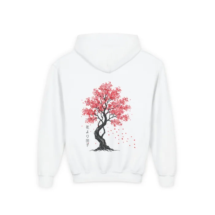 Bluza z kapturem Dziecięca z nadrukiem Sakura Tree