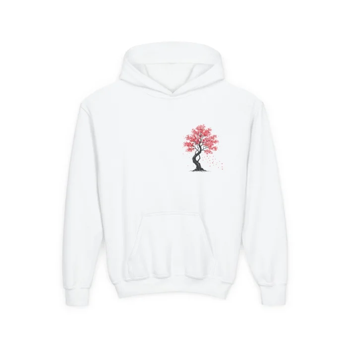 Bluza z kapturem Dziecięca z nadrukiem Sakura Tree