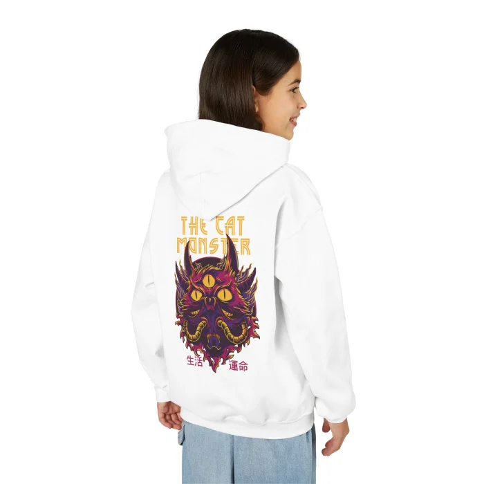 Bluza z kapturem Dziecięca z nadrukiem The Cat Monster