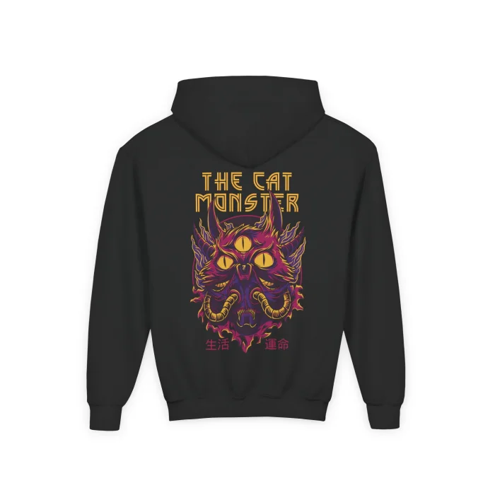 Bluza z kapturem Dziecięca z nadrukiem The Cat Monster