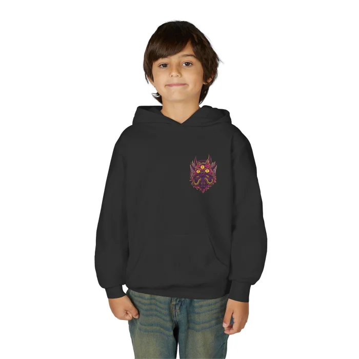 Bluza z kapturem Dziecięca z nadrukiem The Cat Monster