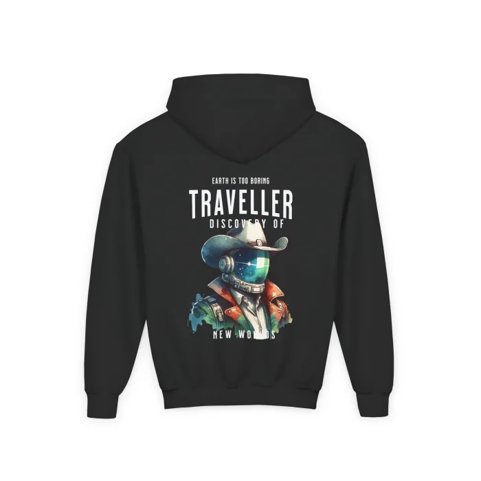 Bluza z kapturem Dziecięca z nadrukiem Traveller Cowboy