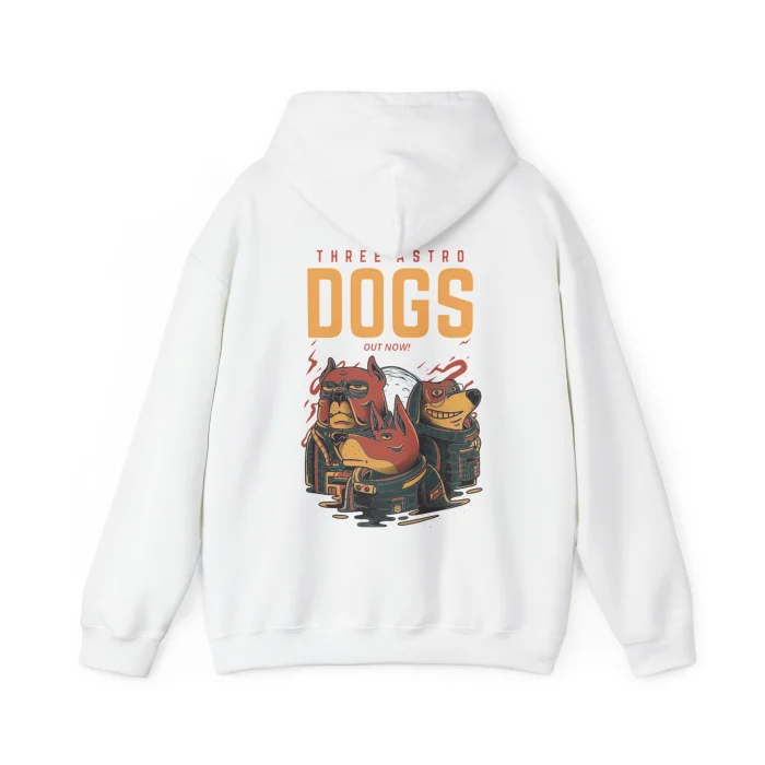 Bluza z kapturem z nadrukiem Three Astro Dogs