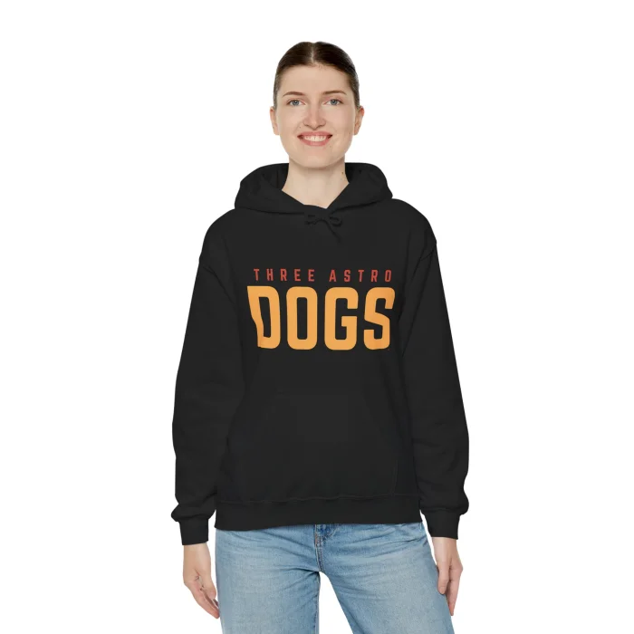 Bluza z kapturem z nadrukiem Three Astro Dogs