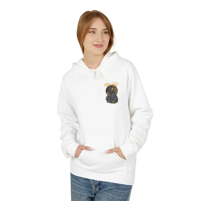 Bluza z kapturem z nadrukiem Born to Race