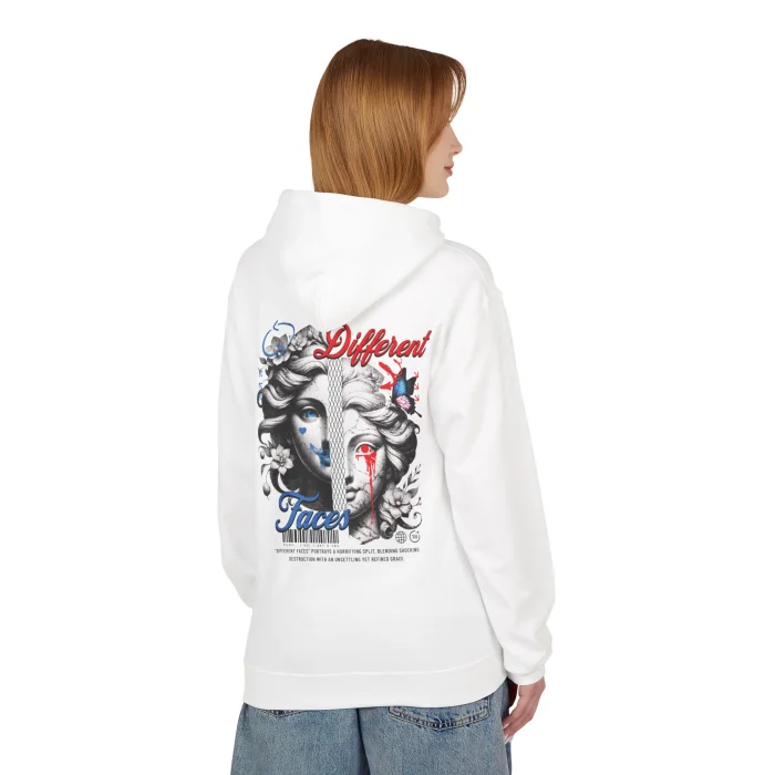 Bluza z kapturem z nadrukiem Different Faces