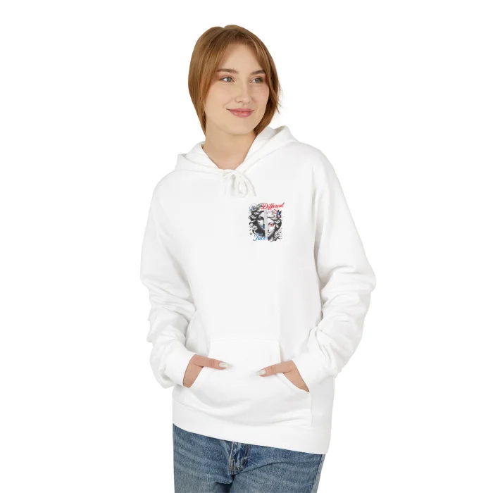 Bluza z kapturem z nadrukiem Different Faces