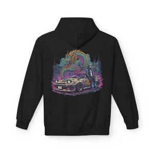 Bluza z kapturem z nadrukiem Dragon's Ride