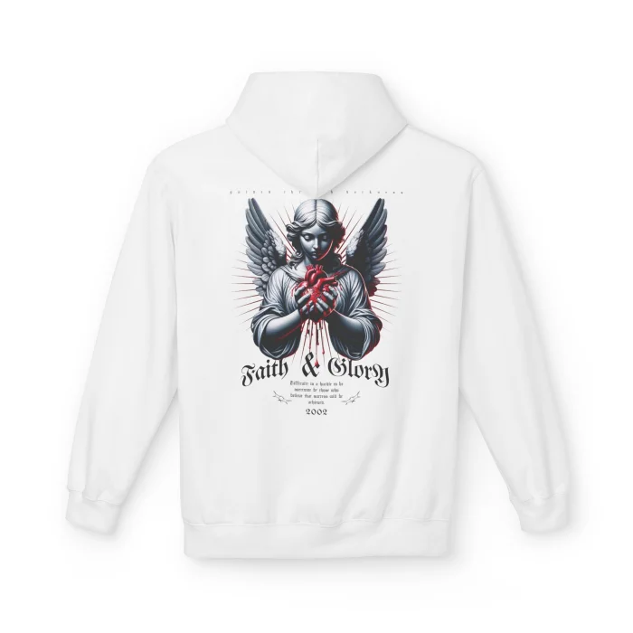 Bluza z kapturem z nadrukiem Faith  & Glory