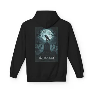 Bluza z kapturem z nadrukiem Gothic Grave