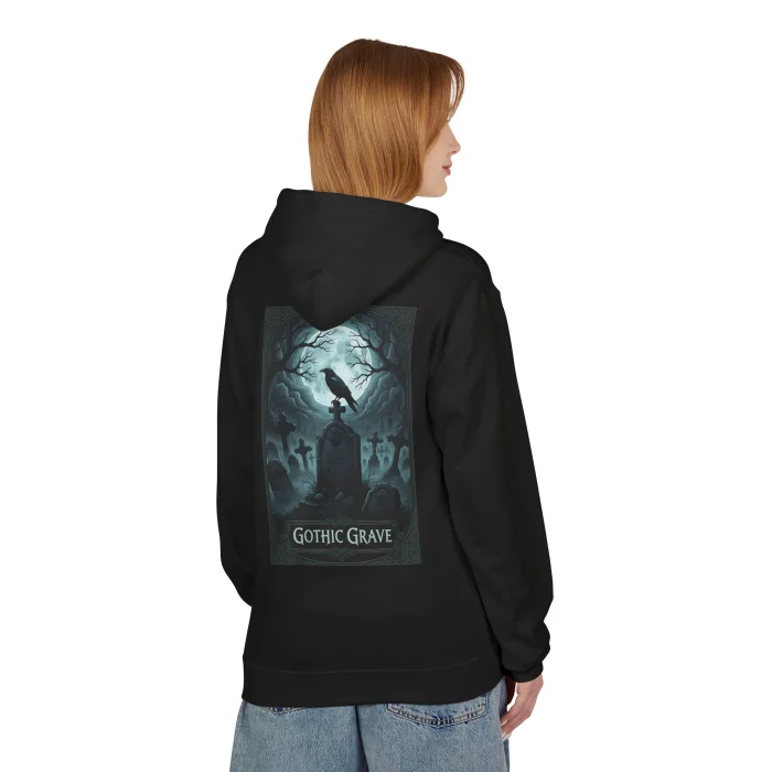 Bluza z kapturem z nadrukiem Gothic Grave