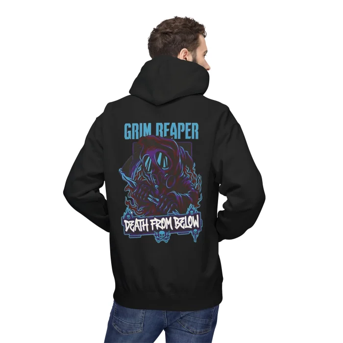 Bluza z kapturem z nadrukiem Grim Reaper