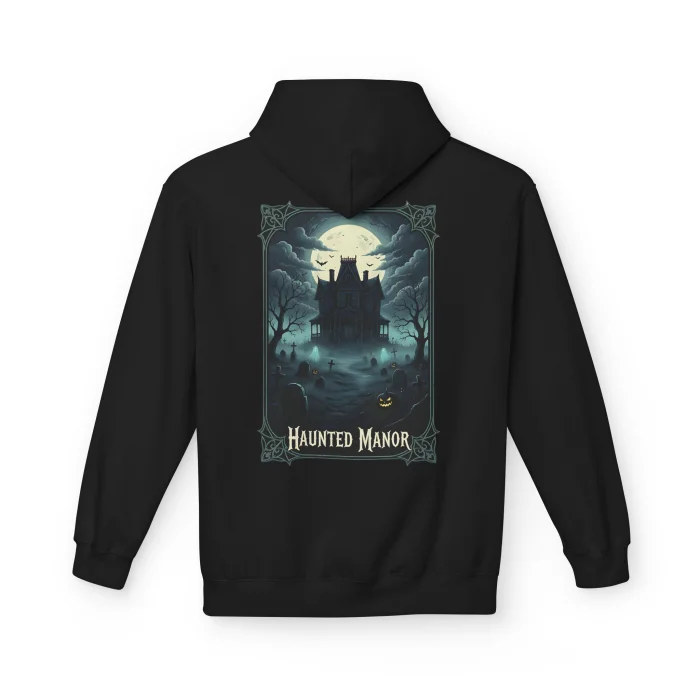 Bluza z kapturem z nadrukiem Haunted Manor