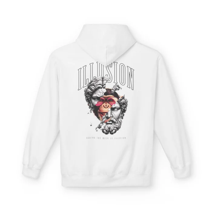 Bluza z kapturem z nadrukiem Illusion