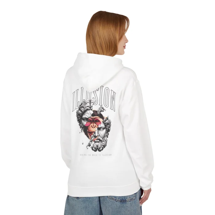 Bluza z kapturem z nadrukiem Illusion