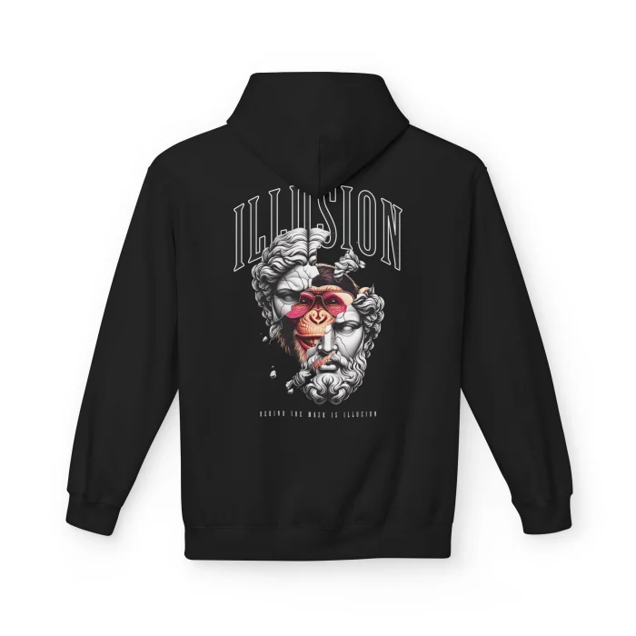 Bluza z kapturem z nadrukiem Illusion