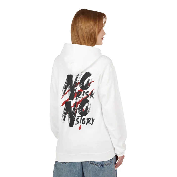 Bluza z kapturem z nadrukiem No Risk No Story