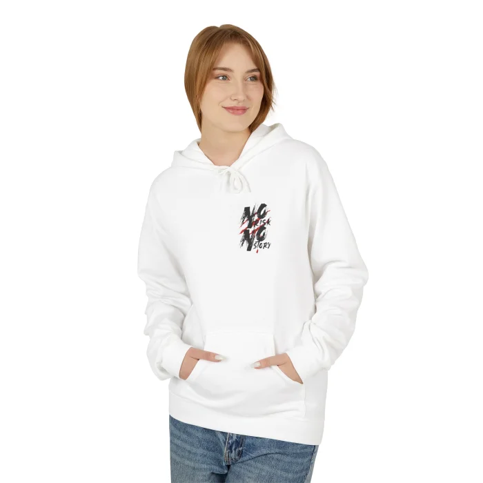 Bluza z kapturem z nadrukiem No Risk No Story