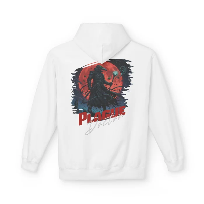 Bluza z kapturem z nadrukiem Plague Doctor