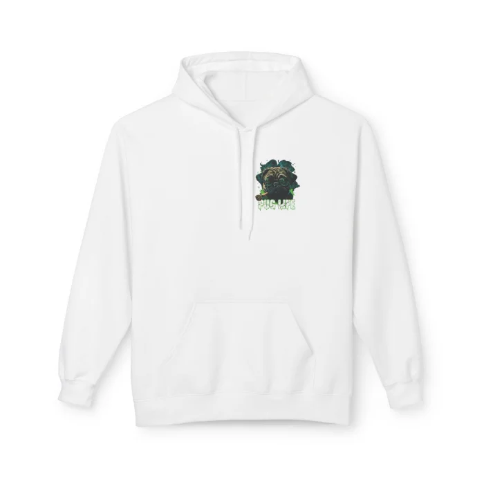 Bluza z kapturem z nadrukiem Pug Life