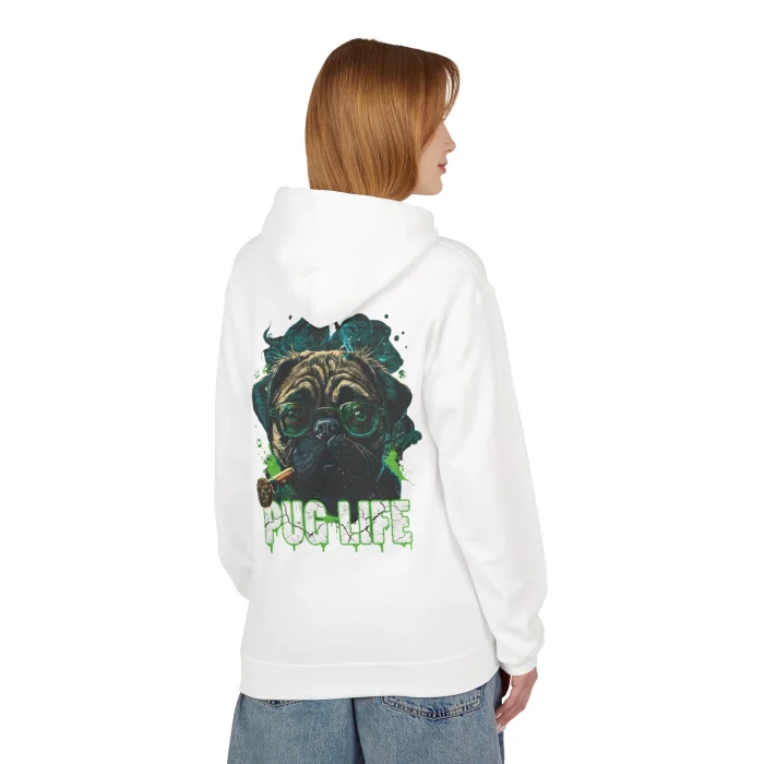 Bluza z kapturem z nadrukiem Pug Life