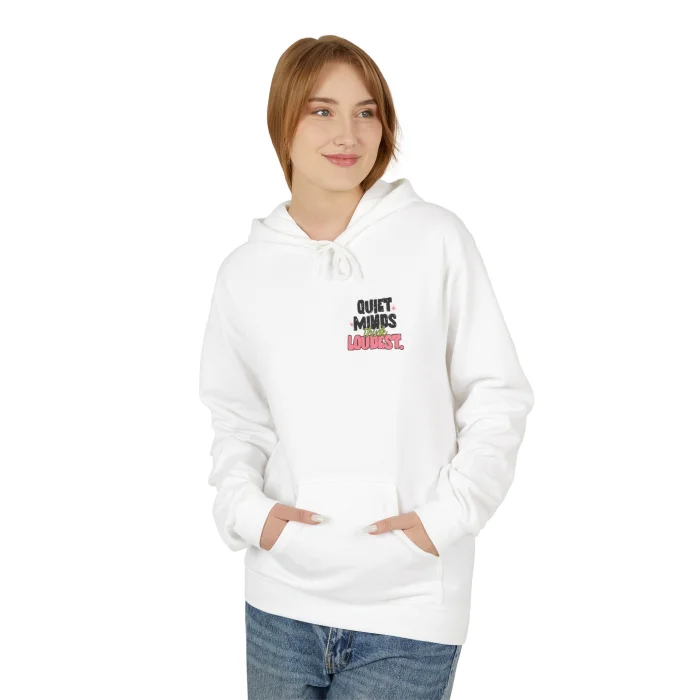 Bluza z kapturem z nadrukiem Quiet Minds