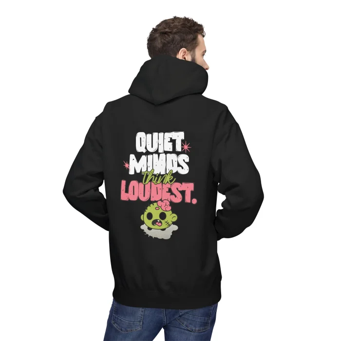 Bluza z kapturem z nadrukiem Quiet Minds