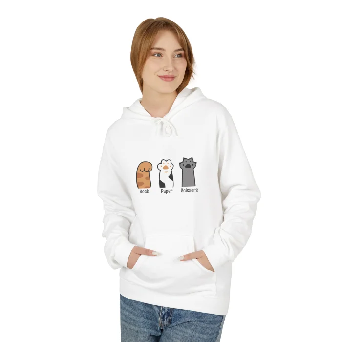 Bluza z kapturem z nadrukiem Rock Paper Scissors