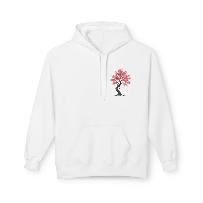Bluza z kapturem z nadrukiem Sakura Tree