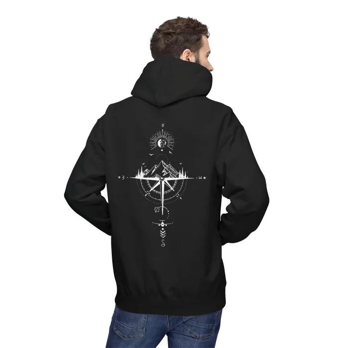 Bluza z kapturem z nadrukiem The Compass Rose