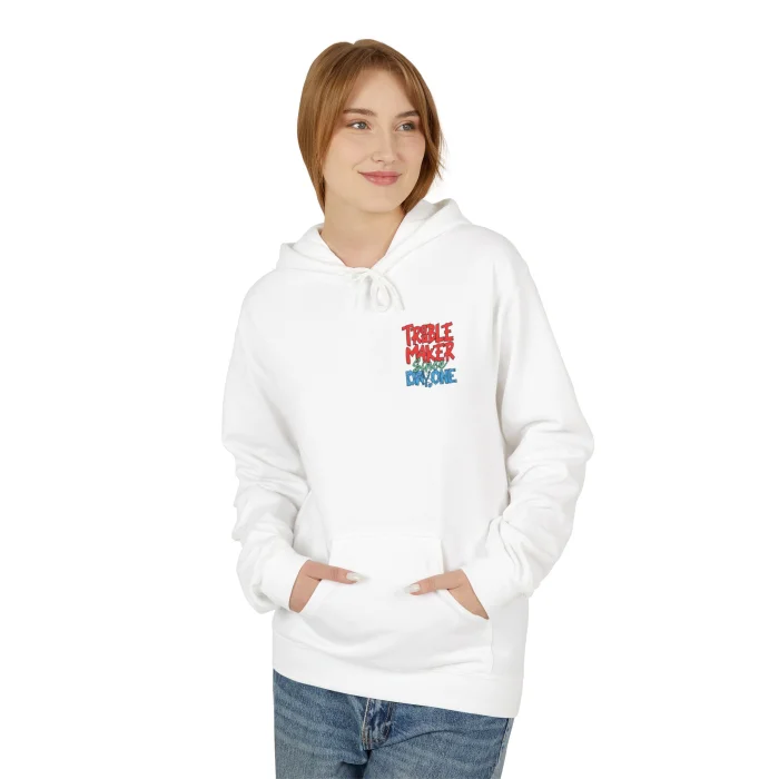 Bluza z kapturem z nadrukiem Trouble Maker