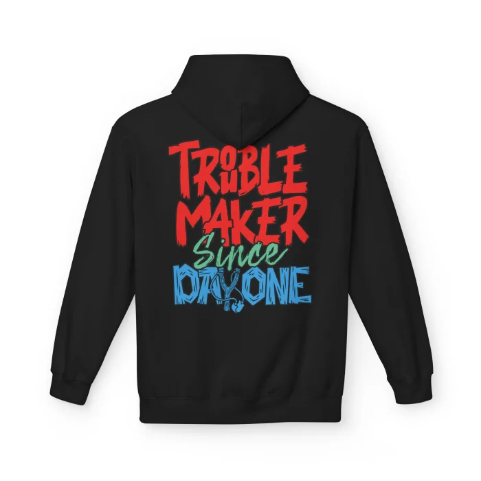 Bluza z kapturem z nadrukiem Trouble Maker