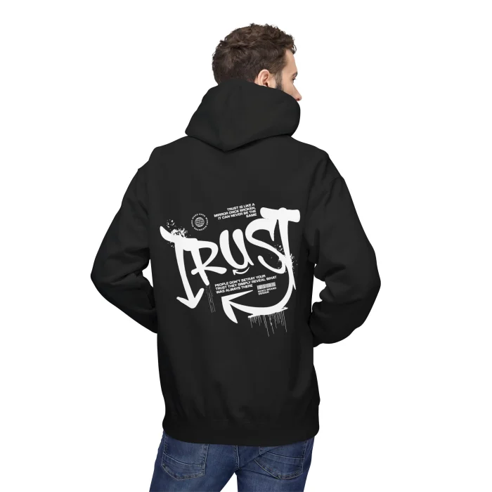 Bluza z kapturem z nadrukiem Trust