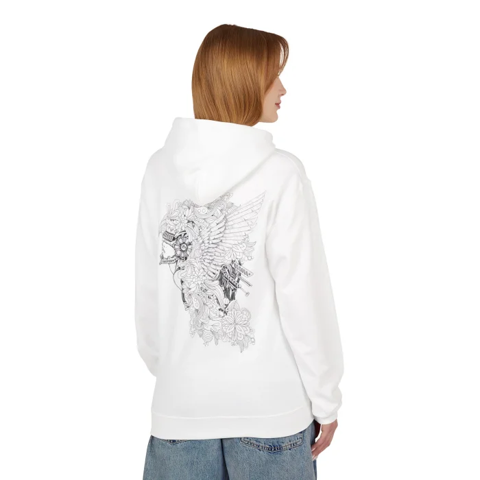 Bluza z kapturem z nadrukiem Valkiria
