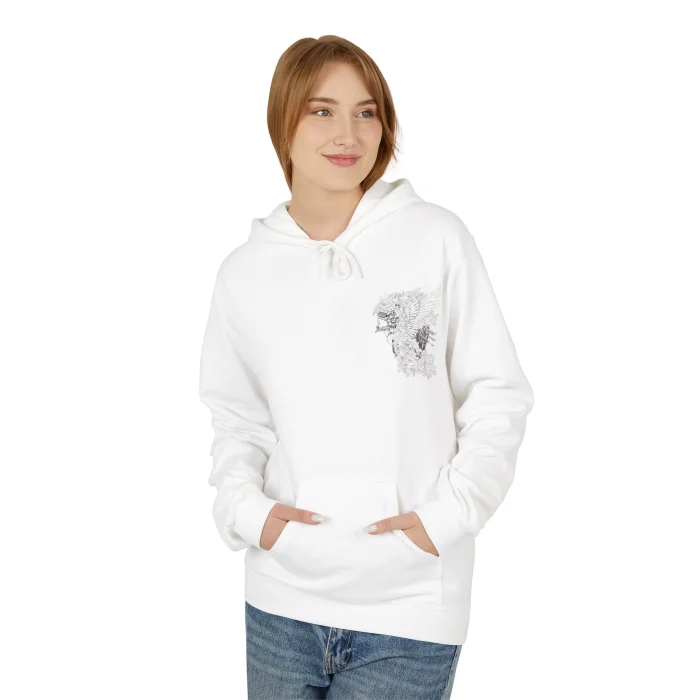 Bluza z kapturem z nadrukiem Valkiria