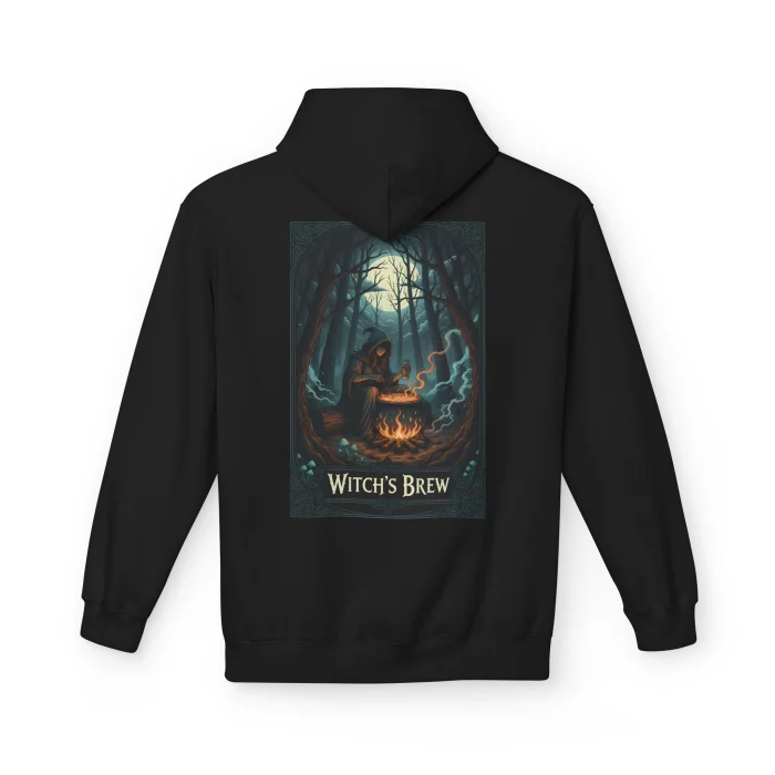 Bluza z kapturem z nadrukiem Witch's Brew