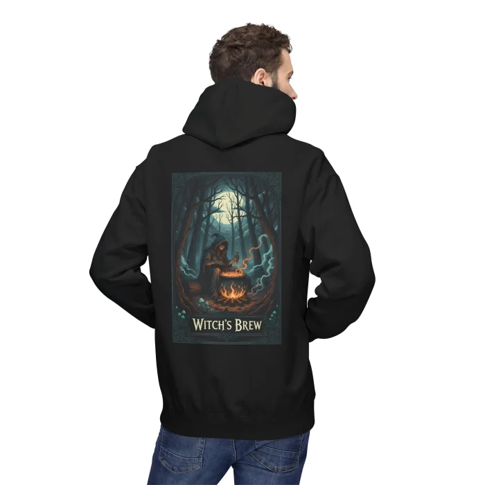 Bluza z kapturem z nadrukiem Witch's Brew