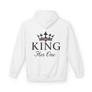 Bluza z kapturem dla par z nadrukiem King & Queen