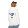 Bluza z kapturem dla par z nadrukiem Player1 & Player2