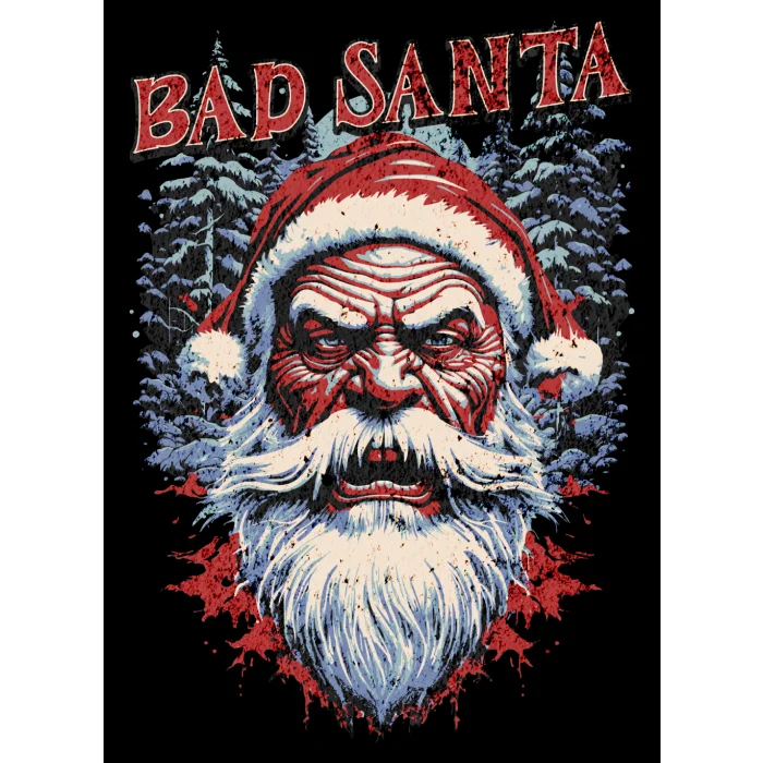 T-shirt Dziecięcy z nadrukiem Bad Santa
