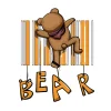 T-shirt Damski z nadrukiem Bear
