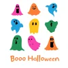 T-shirt Damski z nadrukiem Boo Halloween