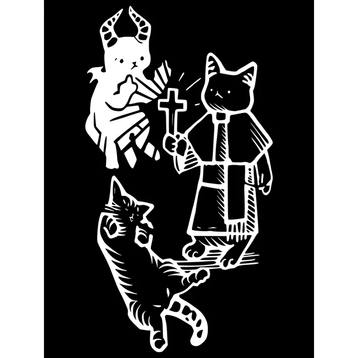 Worek z nadrukiem Devil Cat