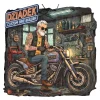 T-shirt z nadrukiem Dziadek Motocyklista