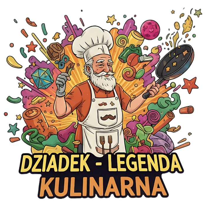Kubek na Dzień Dziadka 330ml z nadrukiem Dziadek - Legenda Kulinarna