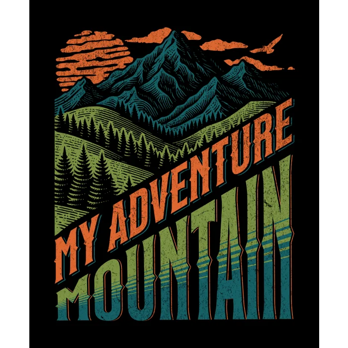 T-shirt z nadrukiem Mountain